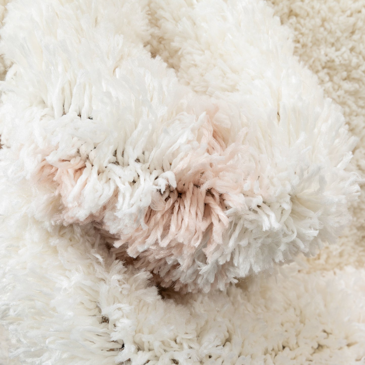 Celestial Skies Modern Stars Pattern Ivory Pink Thick & Ultra Soft Kids Rug HAV-19