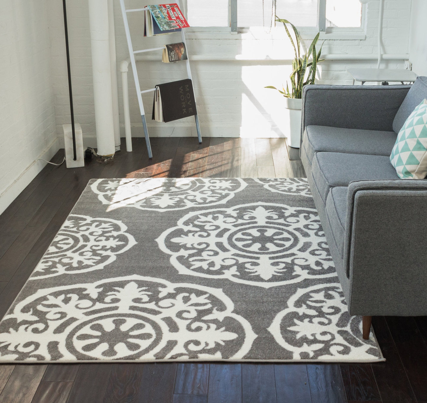 Felix Grey Modern Rug 60128
