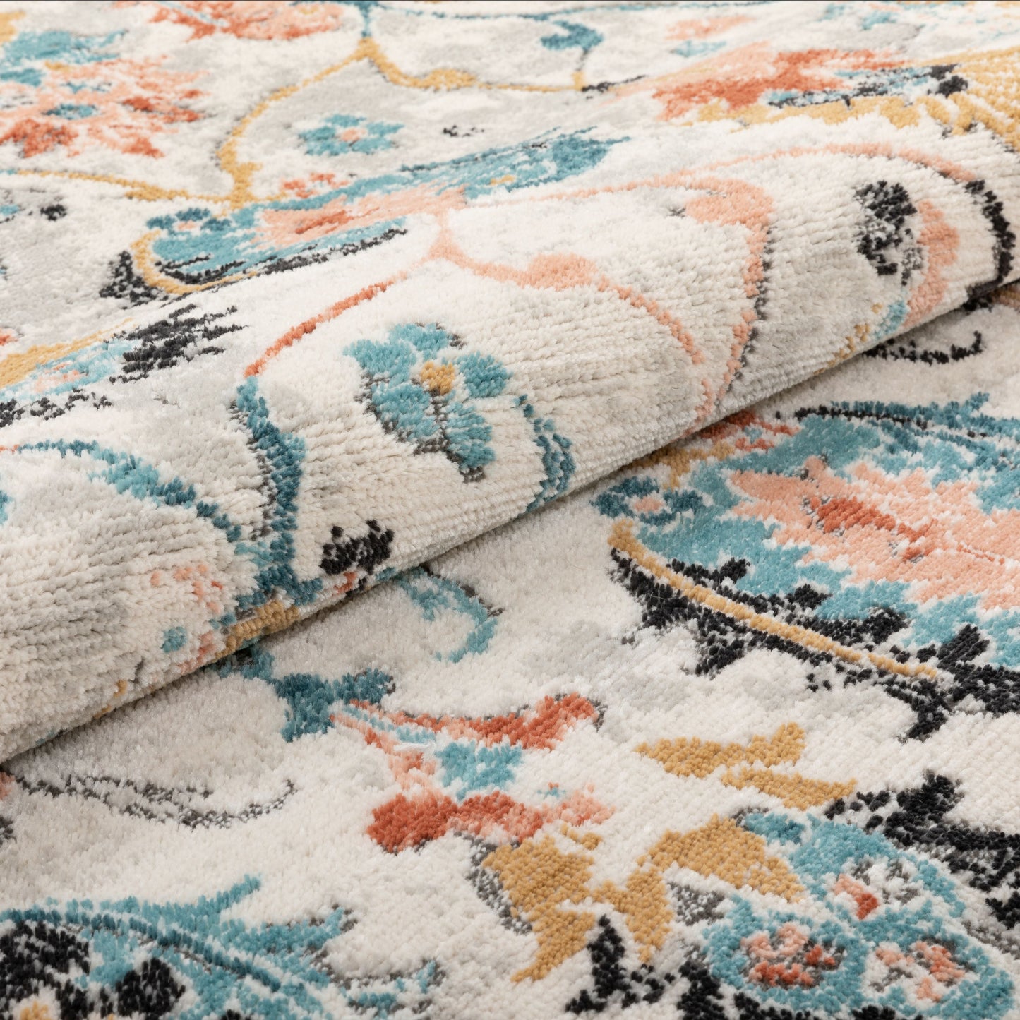 Ivy Bohemian Vintage Oriental Botanical Beige Rug IND-22