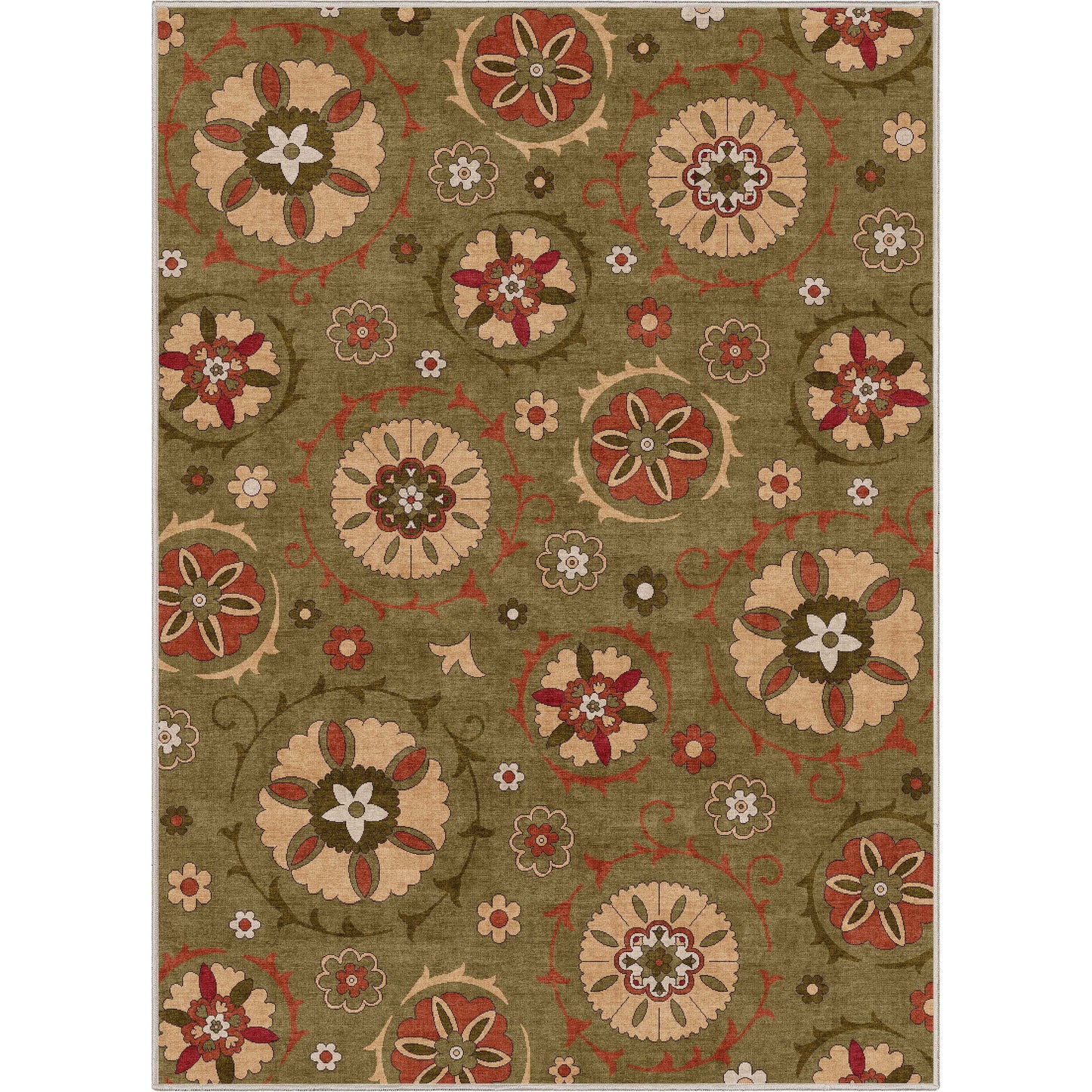 Kings Court Beatrice Green Rug IP-KC-191