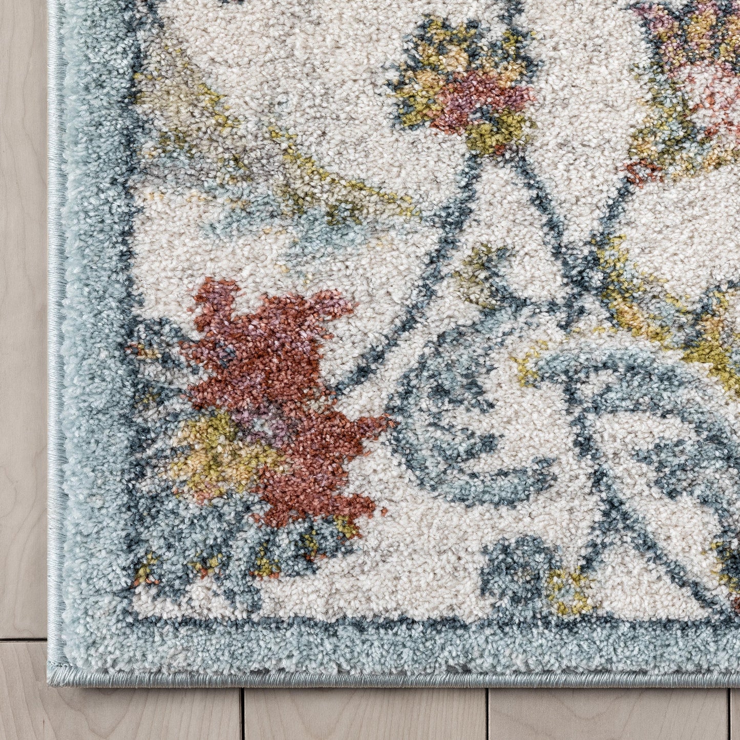 Metonia Vintage Oriental Floral Ivory Rug IVY-12