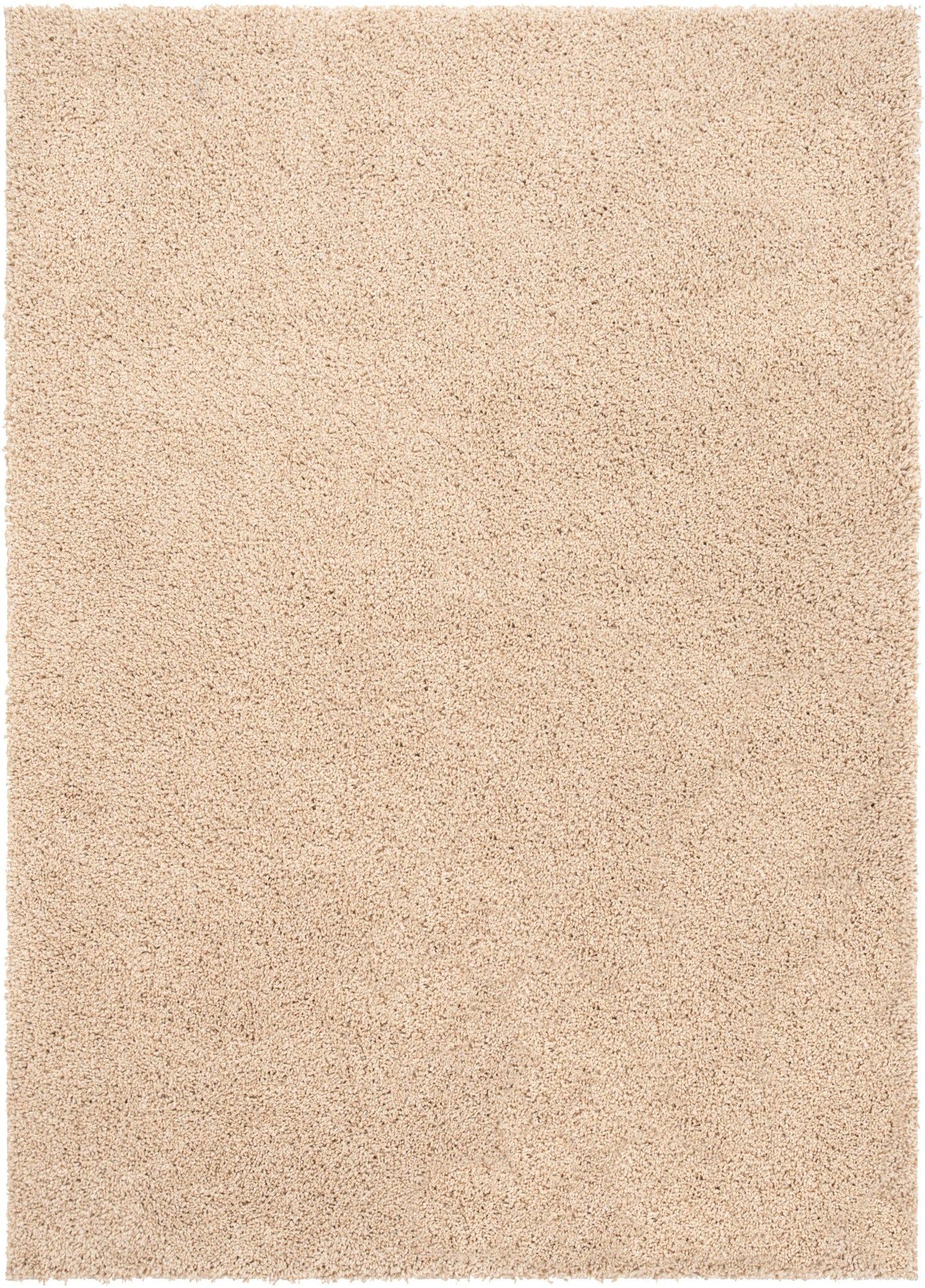 Halden Solid Pattern Ivory Thick Nordic Shag Rug JU-12
