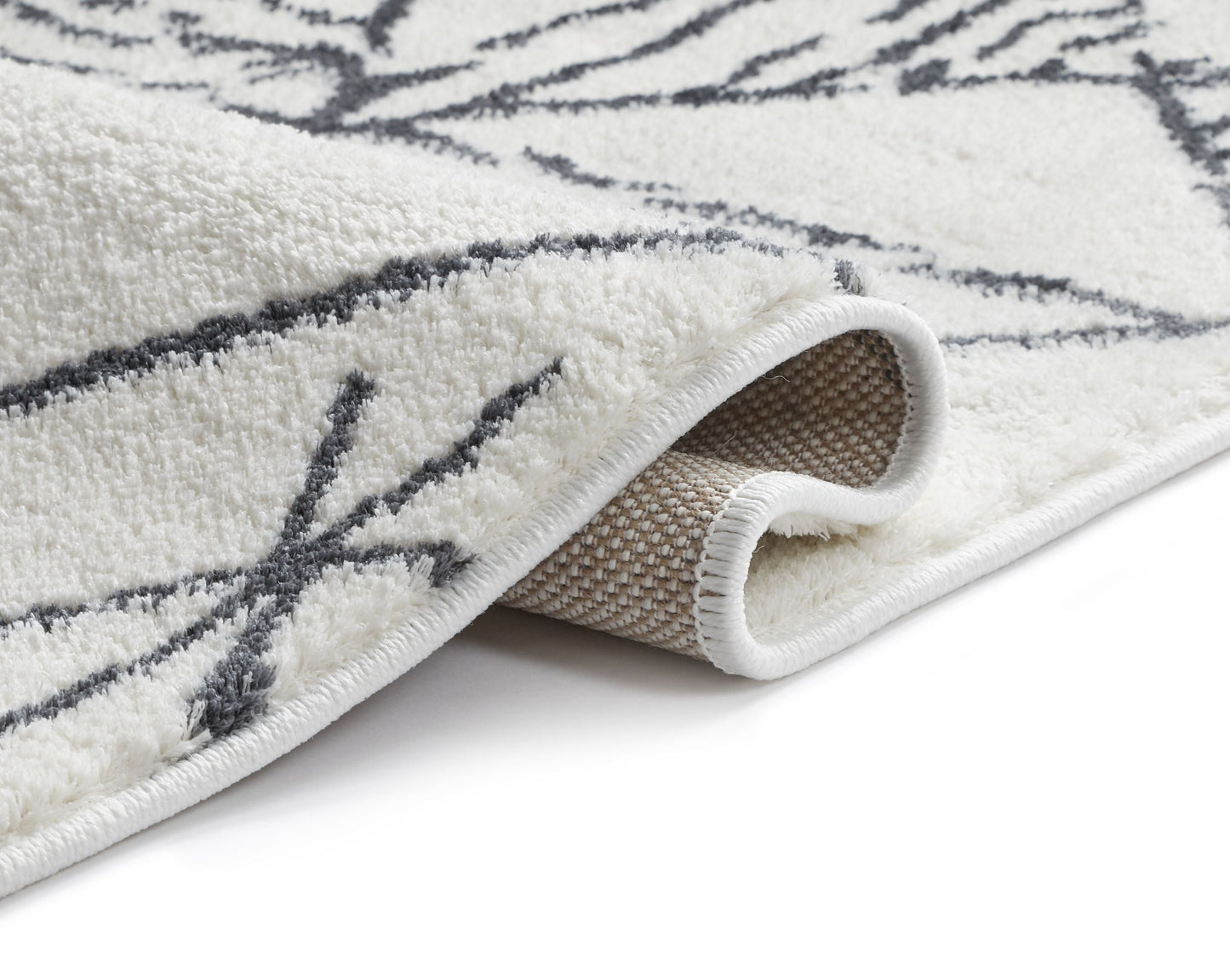 Magnificent Grey Modern Trellis Gemotric Rug KA-116
