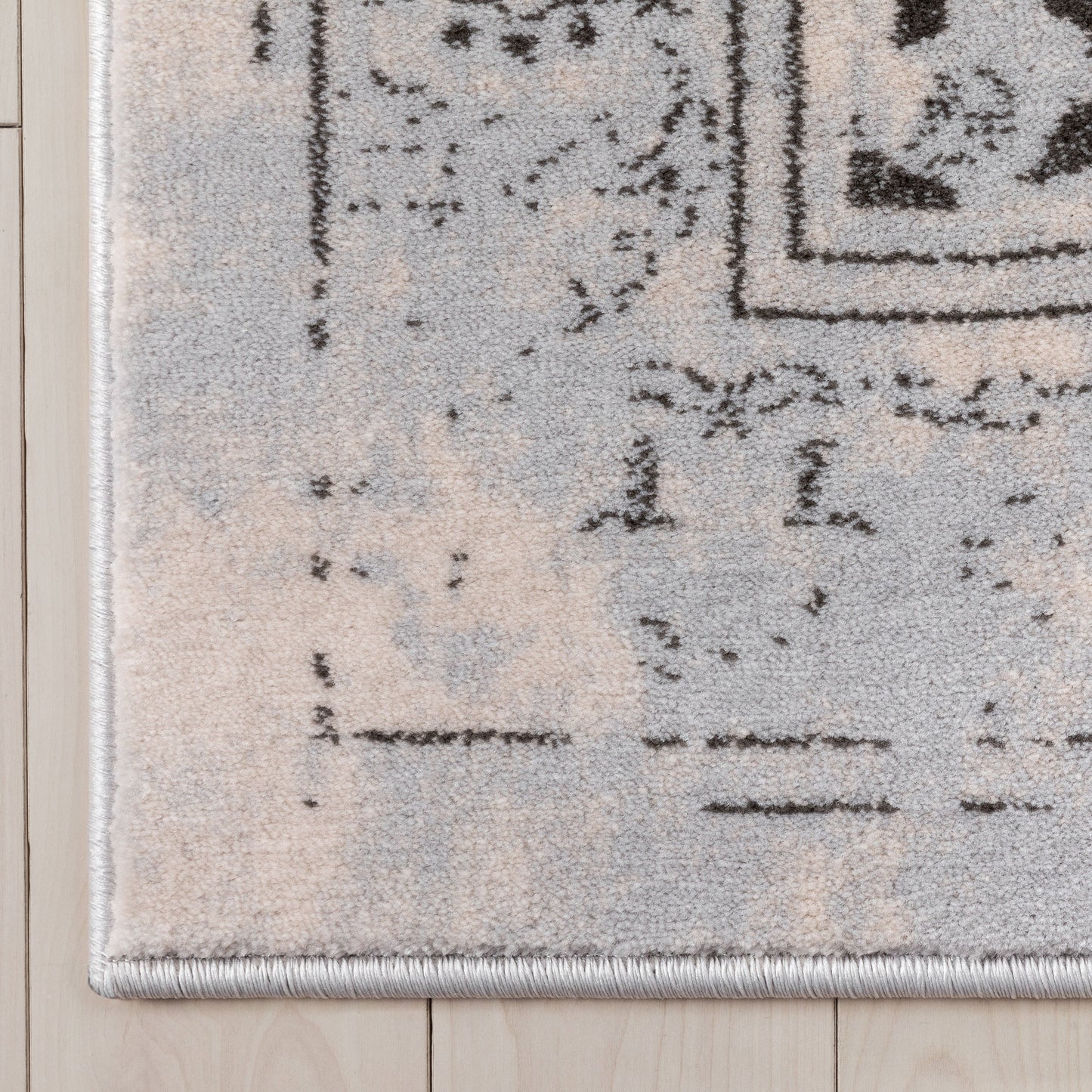 Marjorie Vintage Oriental Persian Panel Grey Rug KE-107