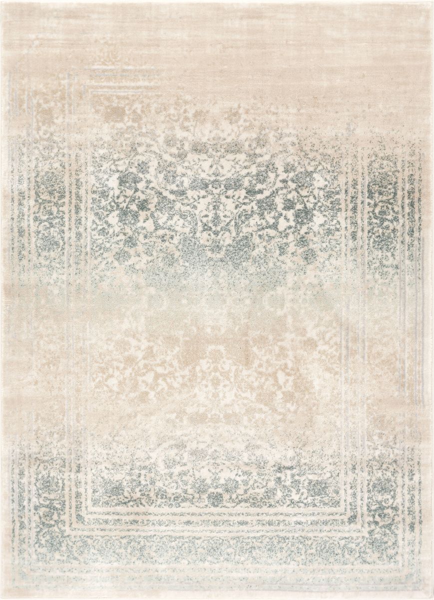 Melange Blue Vintage Modern Rug KE-24