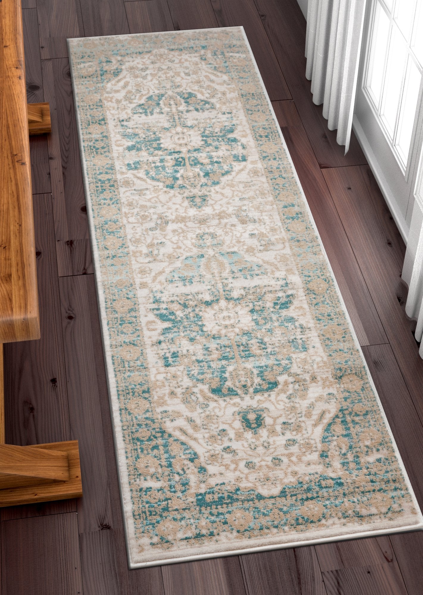 Maxwell Blue Vintage Modern Rug KE-34