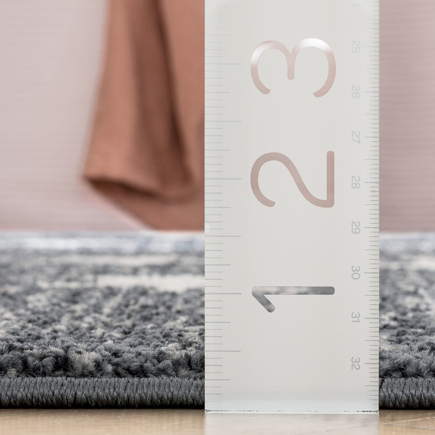 Stars Modern Geometric Grey Kids Rug KEN-27