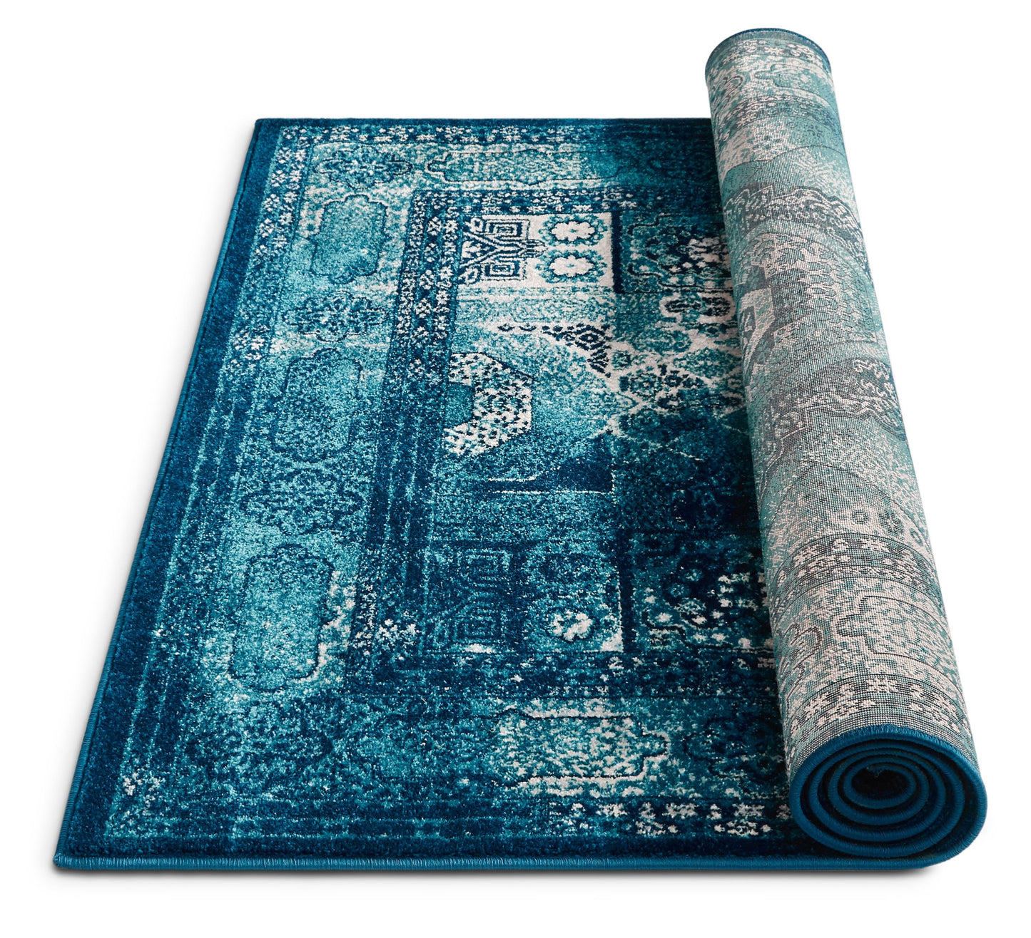 Fiatto Blue Traditional Vintage Rug LA-109