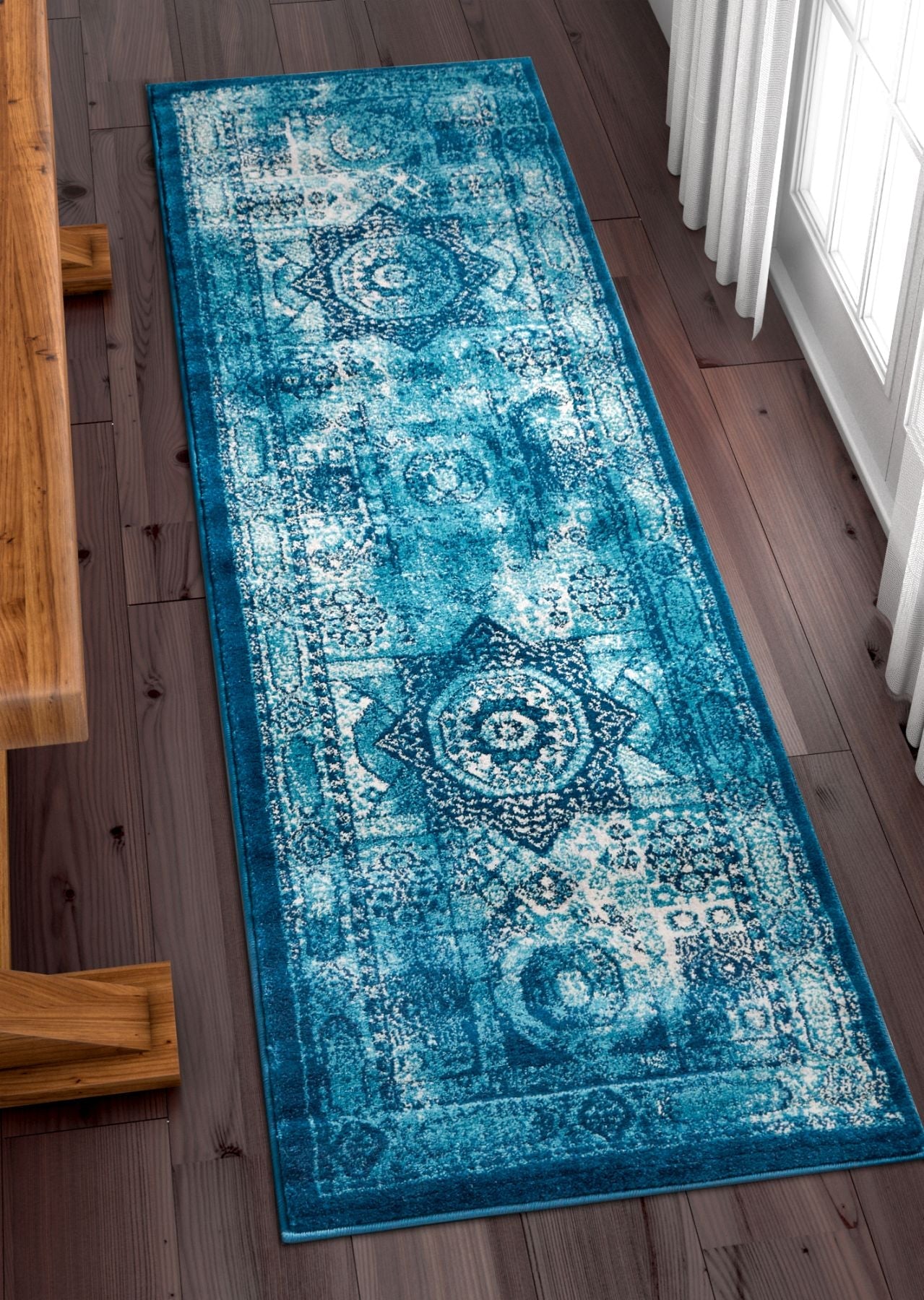 Fiatto Blue Traditional Vintage Rug LA-109