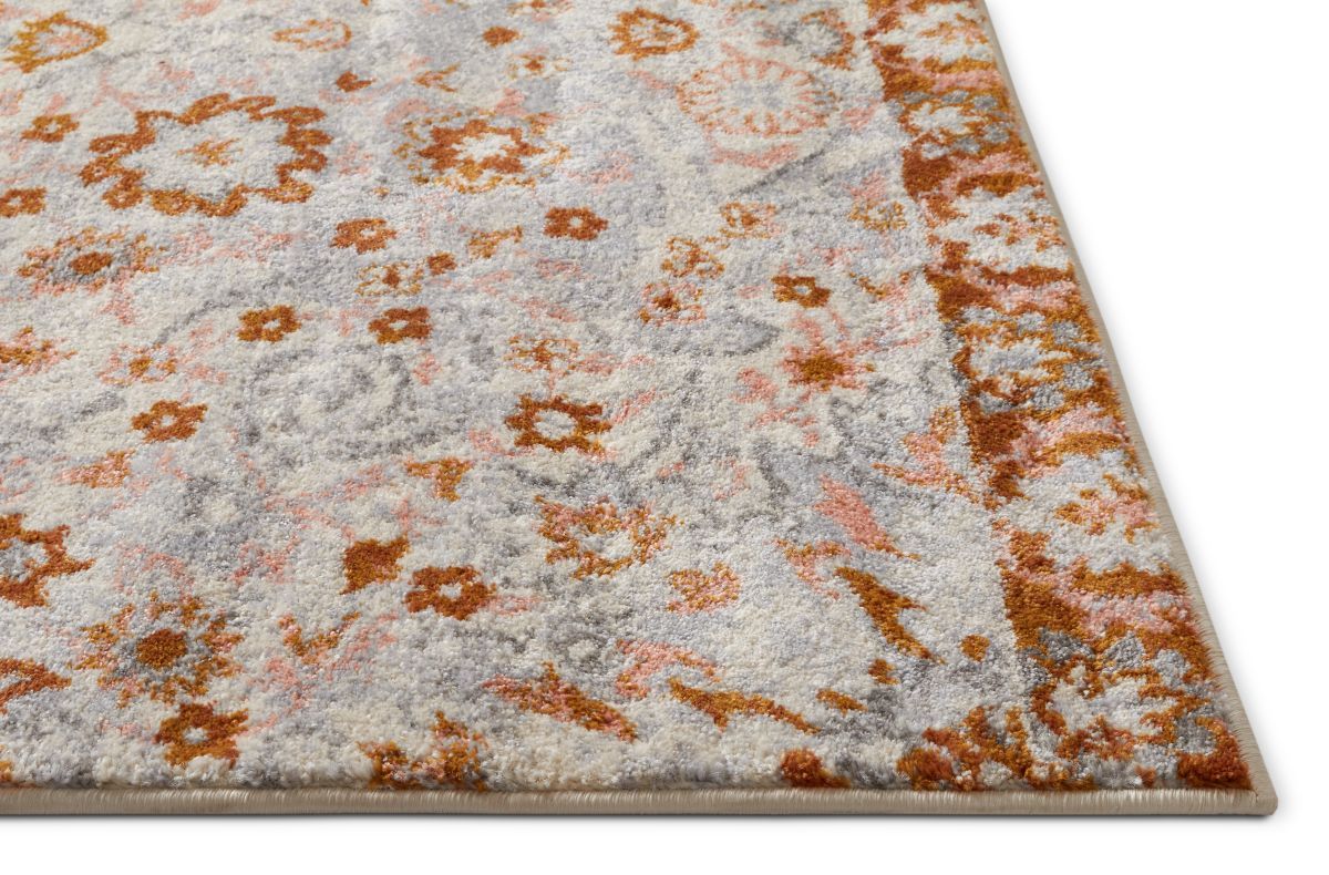 Wonderly Grey Copper Modern Rug LA-112