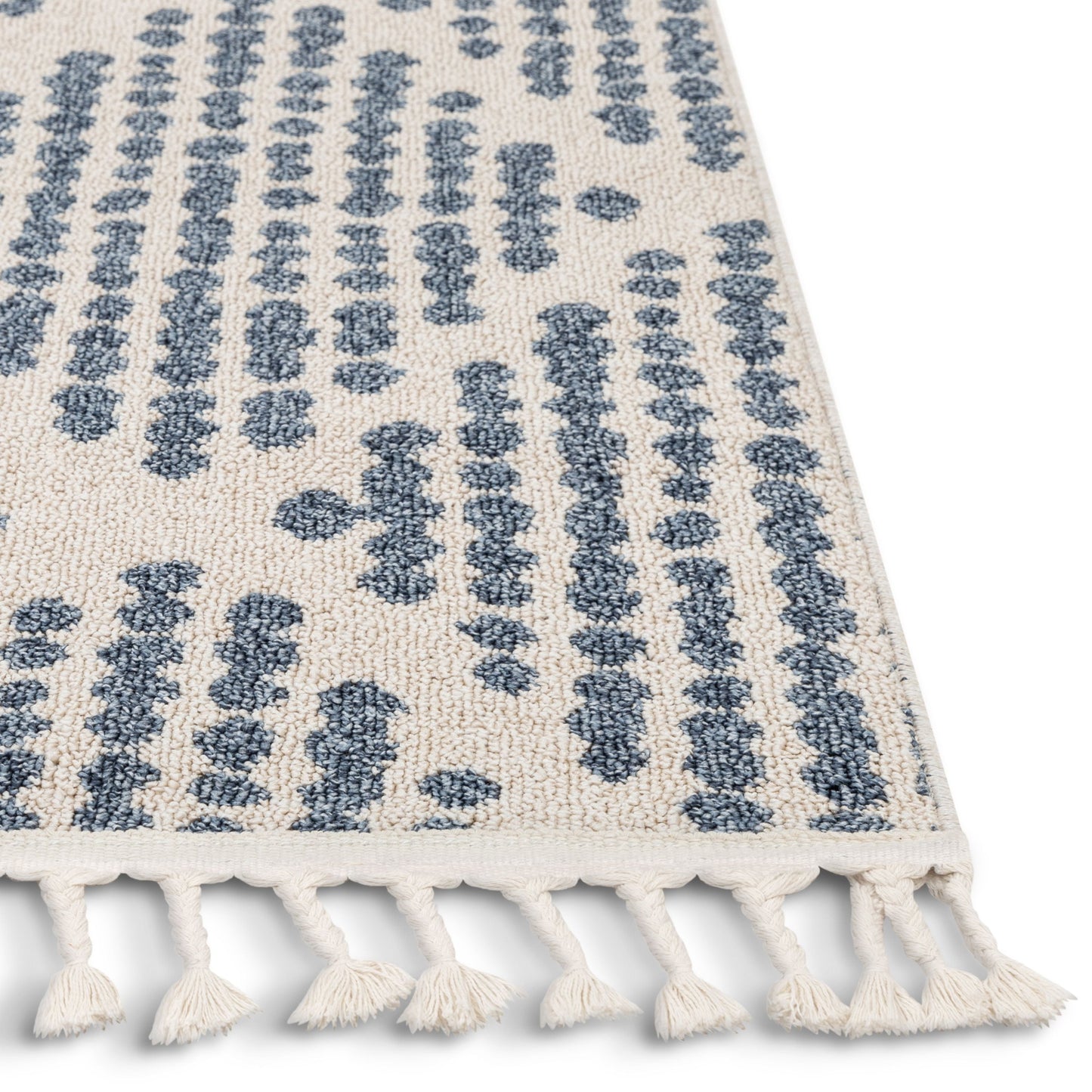 Arbor Moroccan Trellis Light Blue Kilim-Style Rug LDL-02