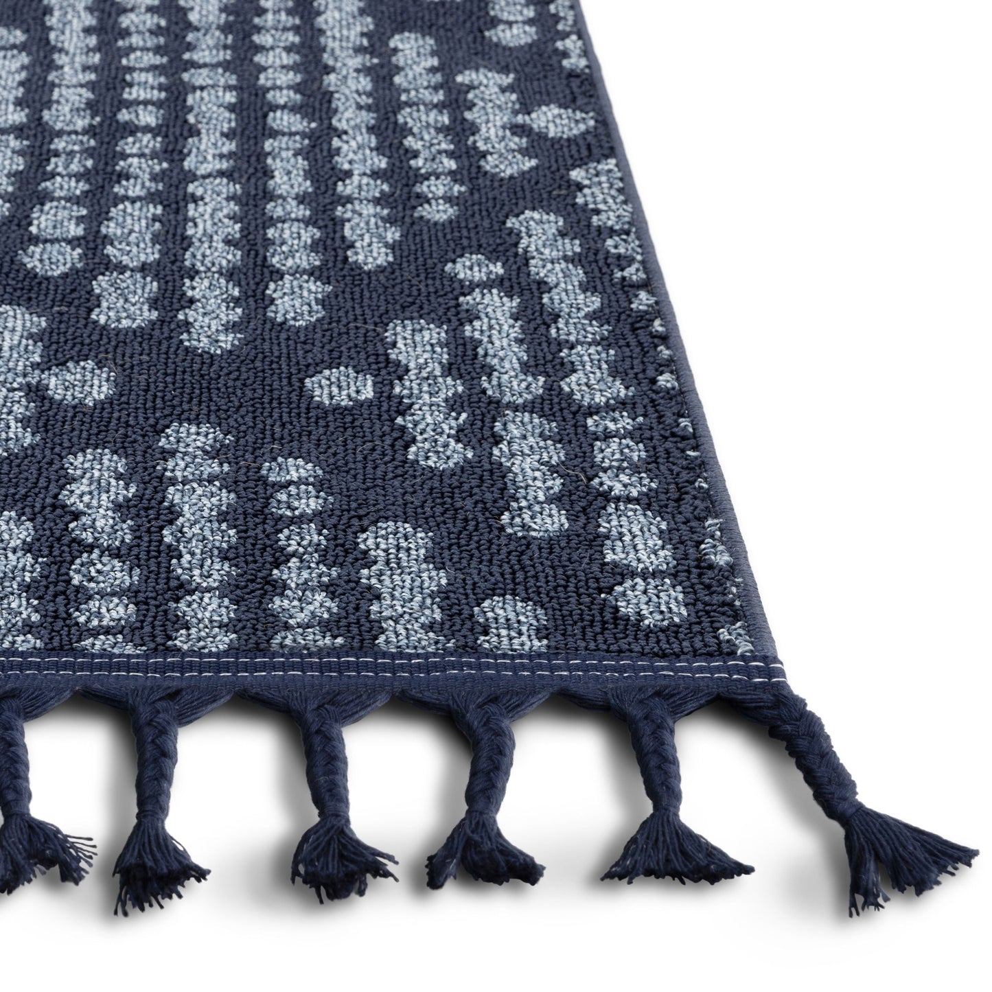 Arbor Moroccan Trellis Dark Blue Kilim-Style Rug LDL-04