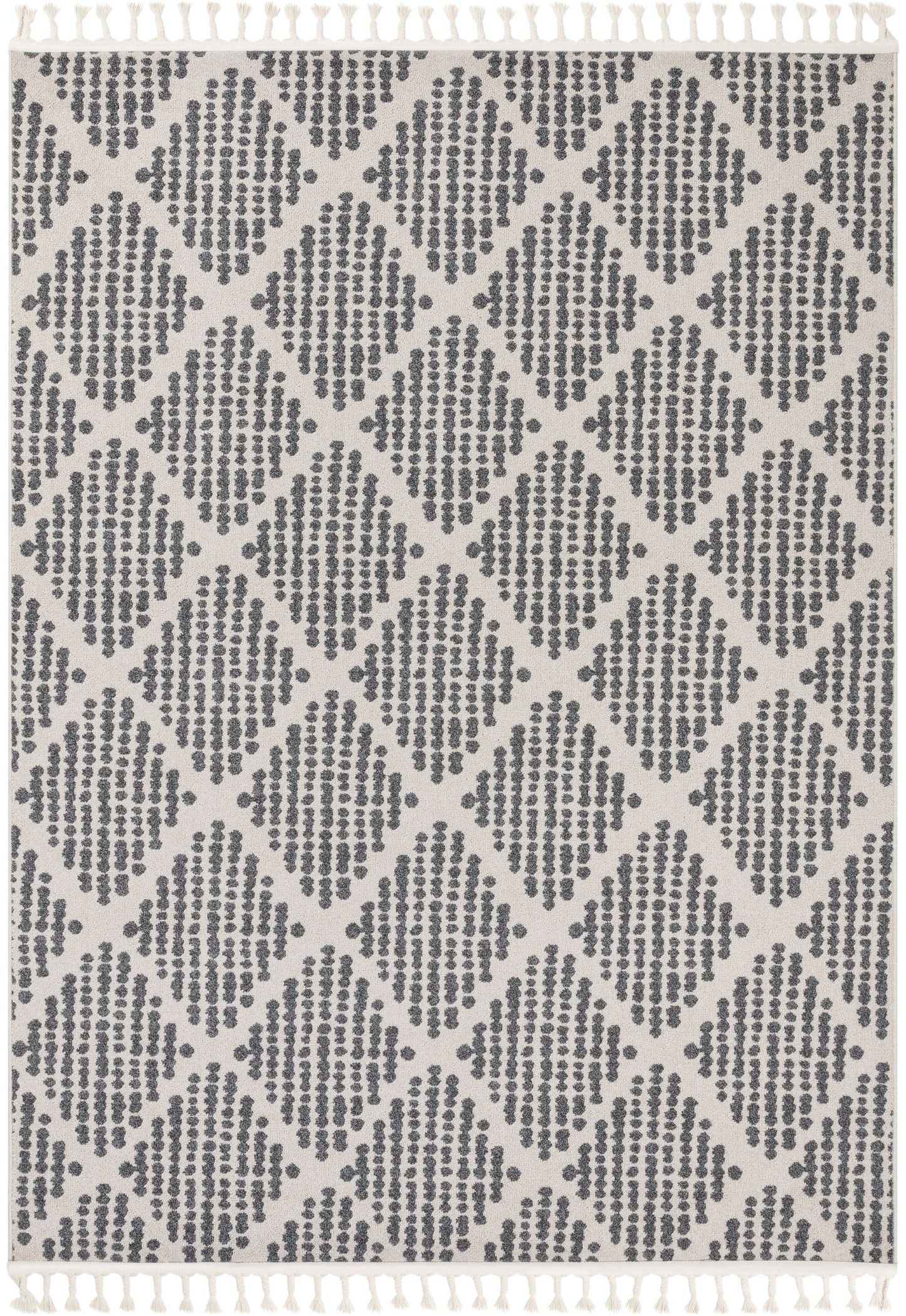 Arbor Moroccan Trellis Grey Kilim-Style Rug LDL-07