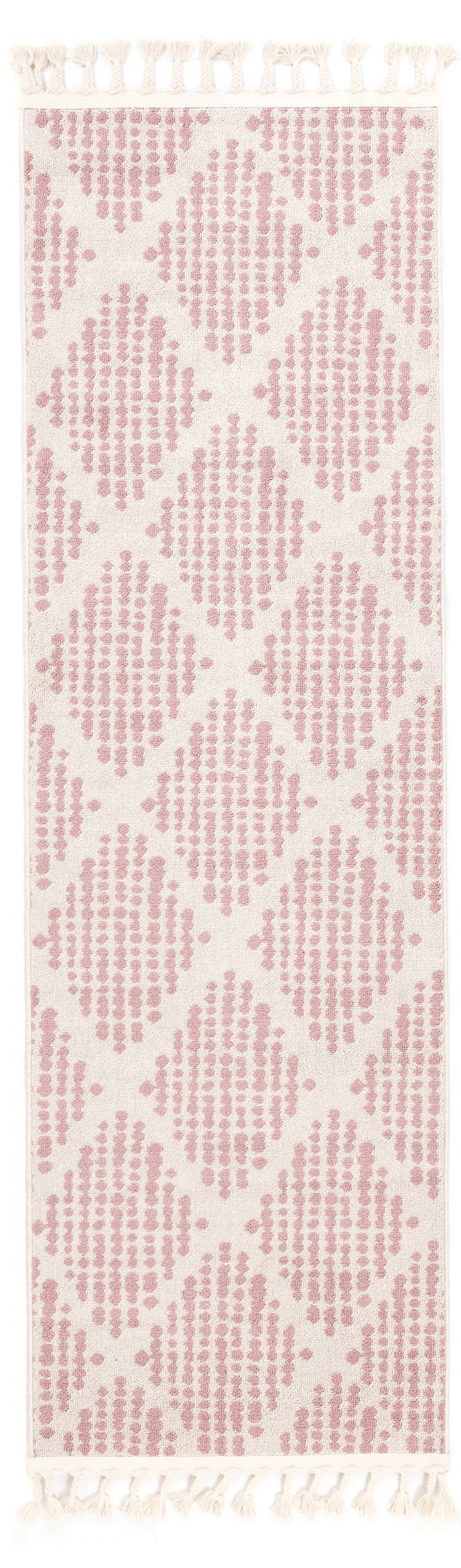 Arbor Moroccan Trellis Blush Kilim-Style Rug LDL-09