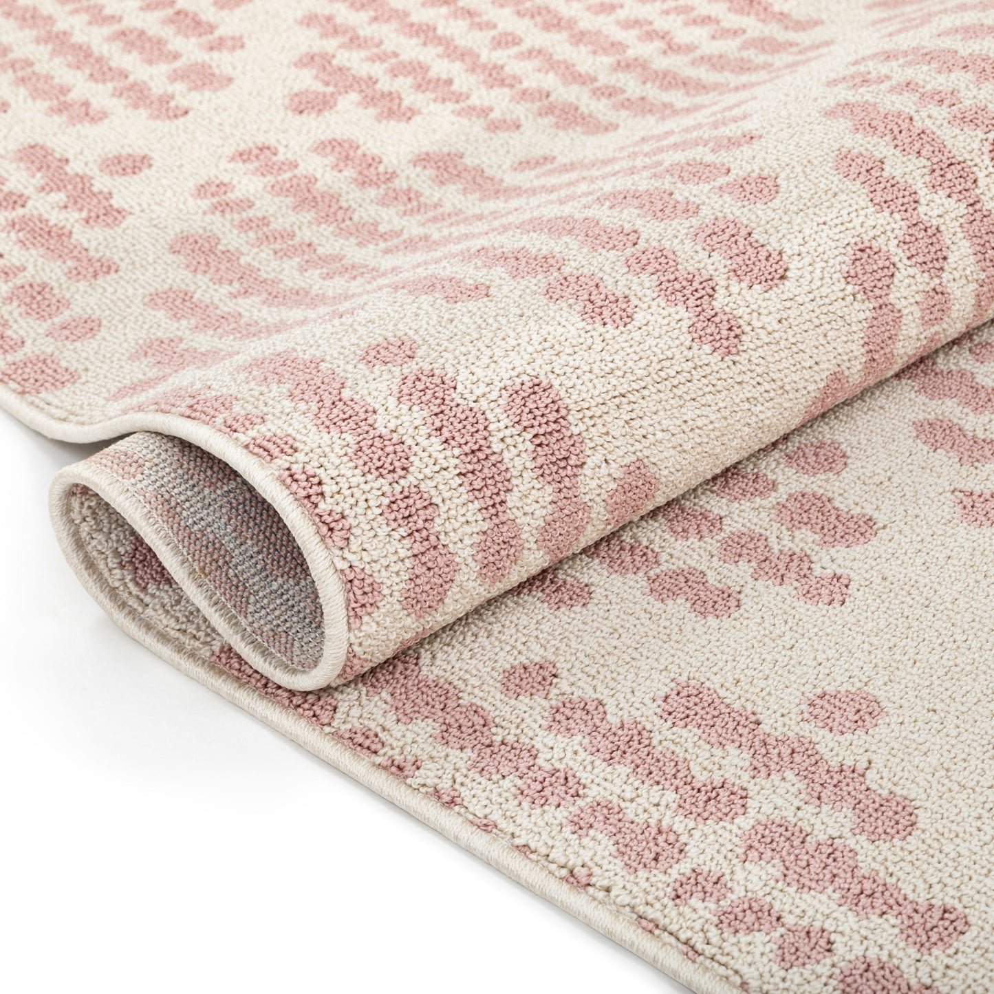 Arbor Moroccan Trellis Blush Kilim-Style Rug LDL-09