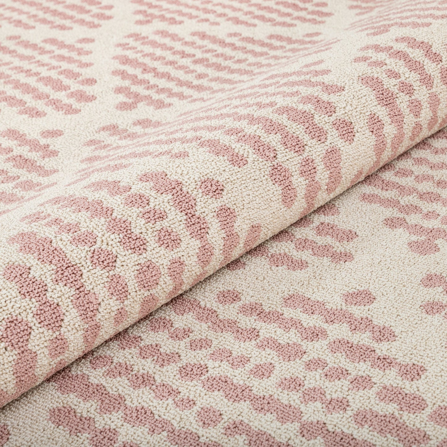 Arbor Moroccan Trellis Blush Kilim-Style Rug LDL-09