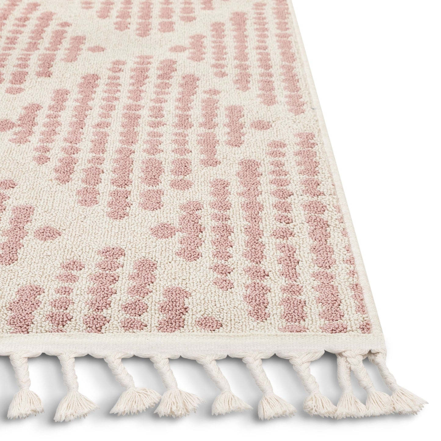 Arbor Moroccan Trellis Blush Kilim-Style Rug LDL-09