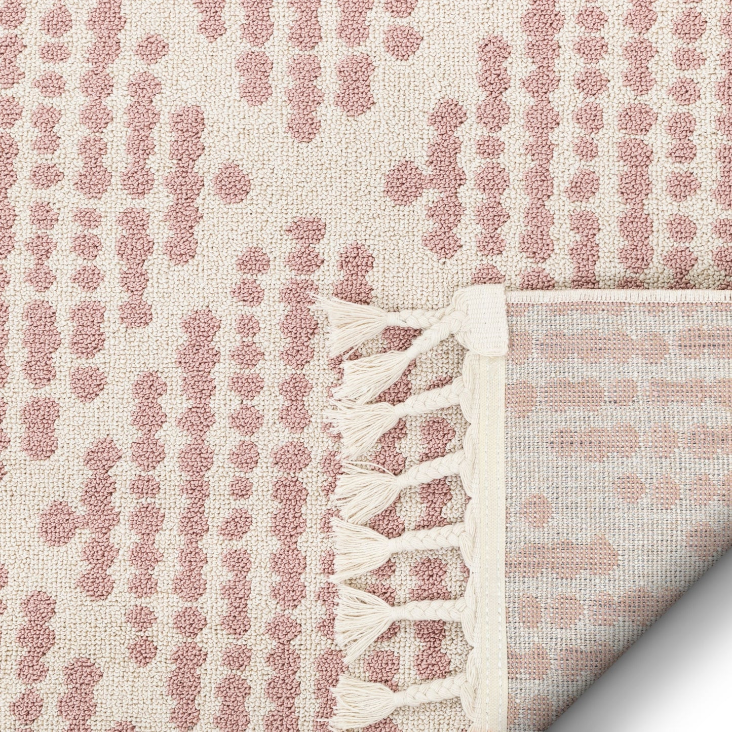 Arbor Moroccan Trellis Blush Kilim-Style Rug LDL-09