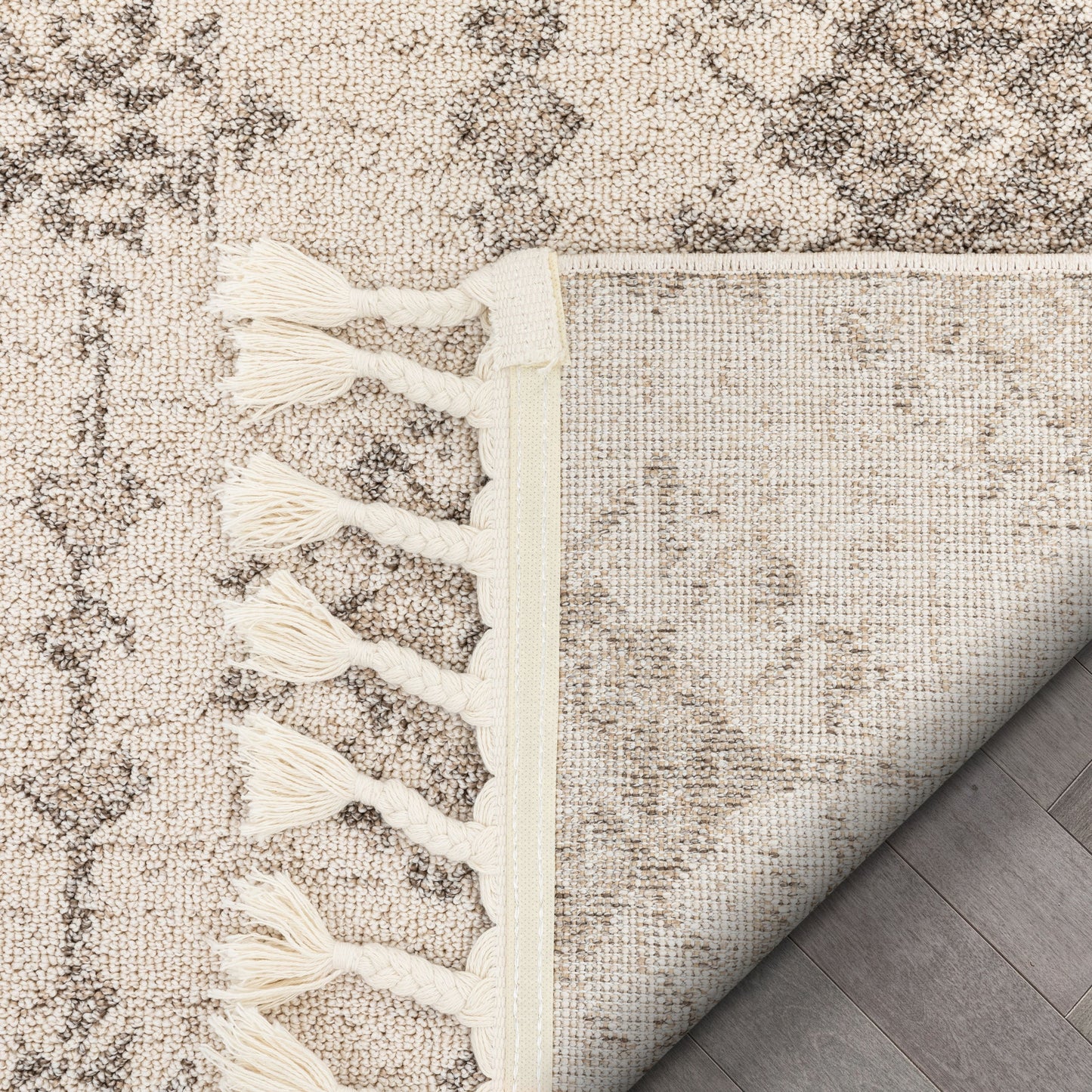 Concetta Moroccan Trellis Beige Kilim-Style Rug LDL-112