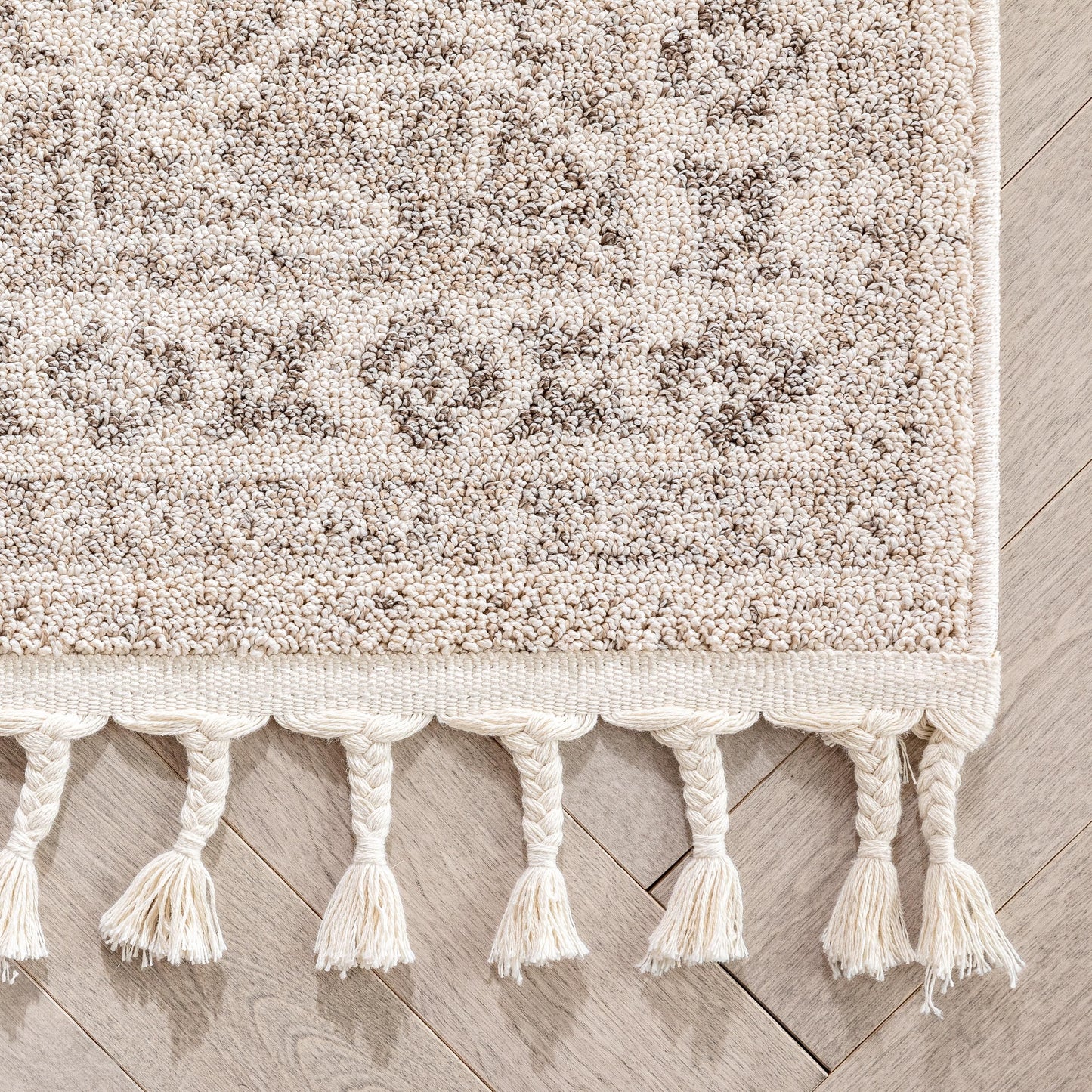 Carina Tribal Medallion Beige Kilim-Style Rug LDL-152