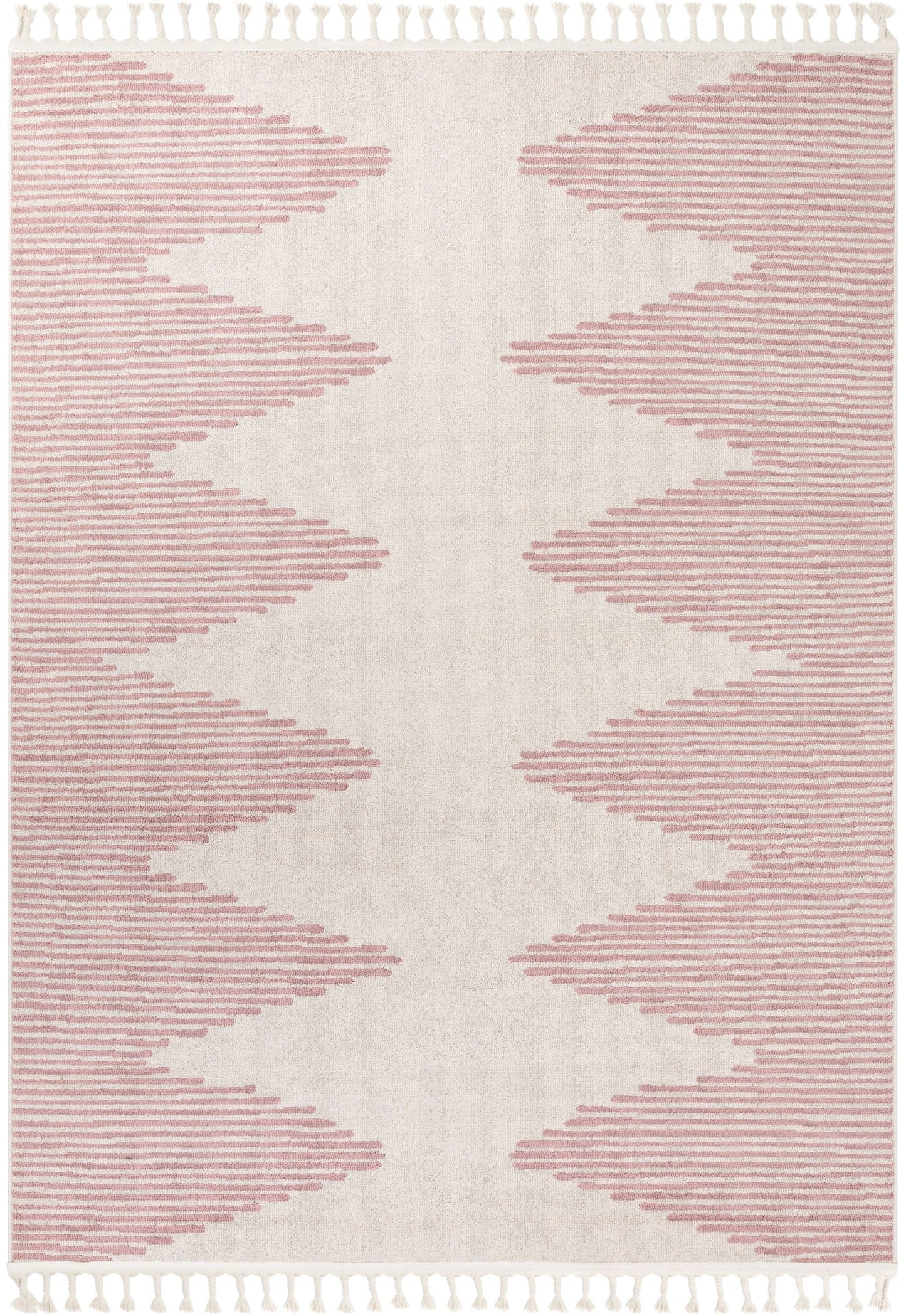 Zipped Tribal Aztec Geometric Blush Kilim-Style Rug LDL-19