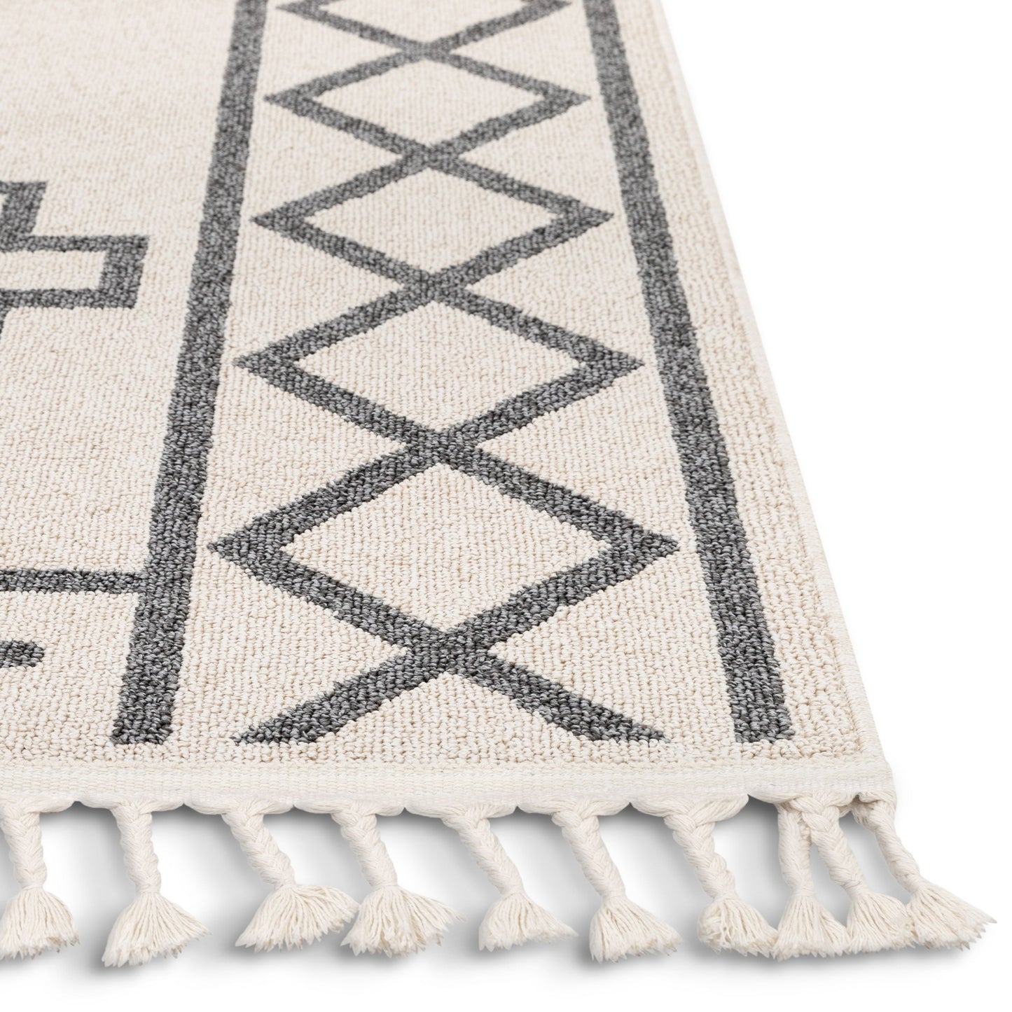 Mica Southwestern Tribal Geometric Ivory Kilim-Style Rug LDL-22