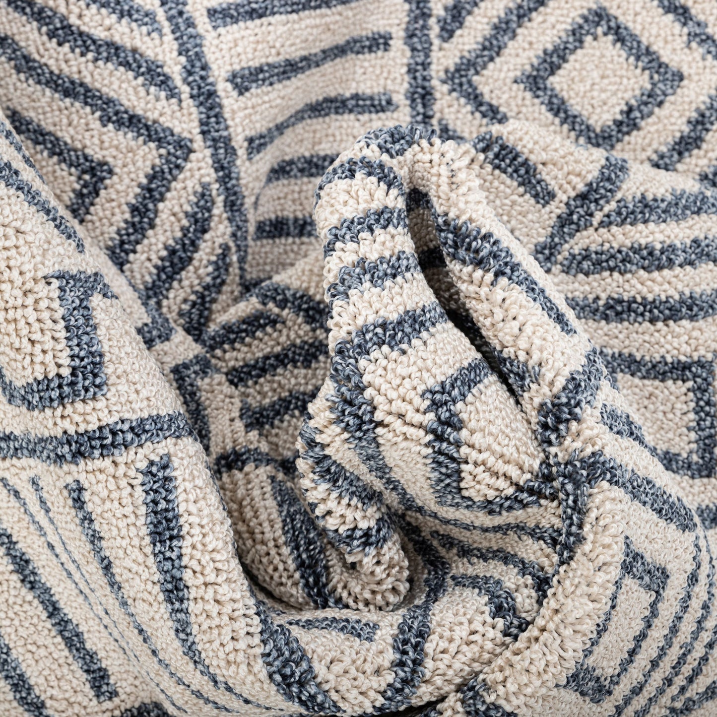 Dora Tribal Moroccan Geometric Light Blue Kilim-Style Rug LDL-66