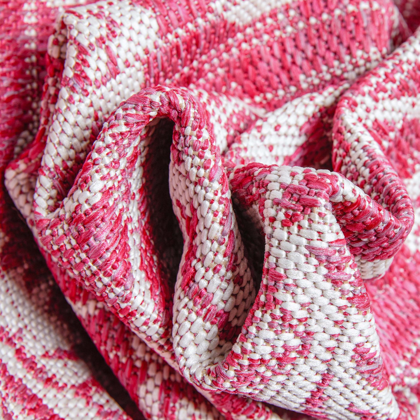 Delphi Oriental Persian Indoor/Outdoor Fuchsia Flat-Weave Rug LIA-200