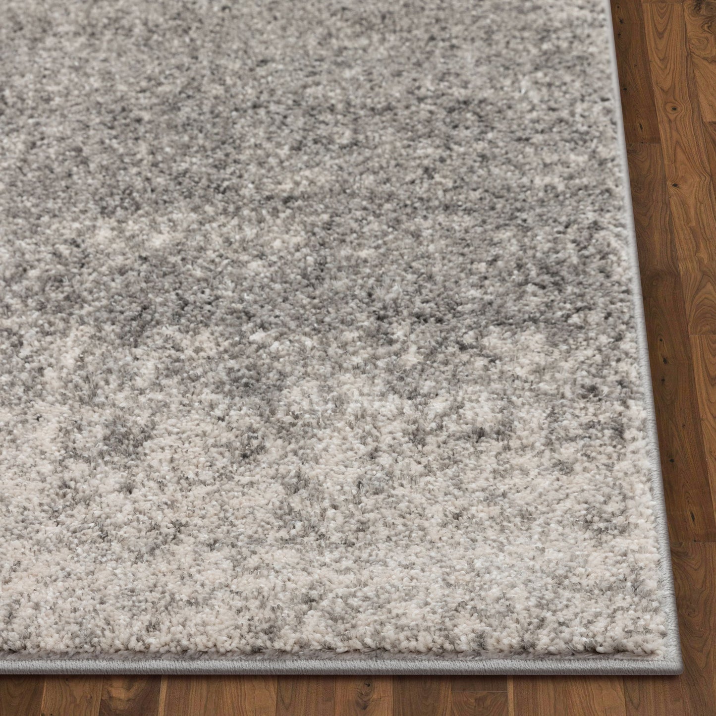 Madia Industrial Solid & Striped Distressed Grey Rug LIS-27