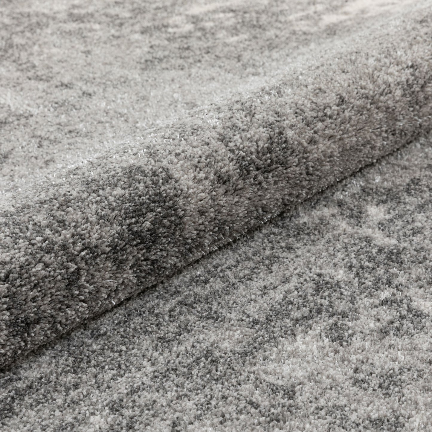 Finca Industrial Solid & Striped Distressed Grey Rug LIS-87