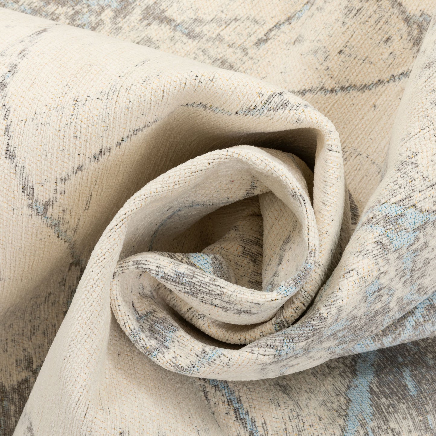Forio Contemporary Distressed Marble Pattern Beige Kilim-Style Rug LL-22