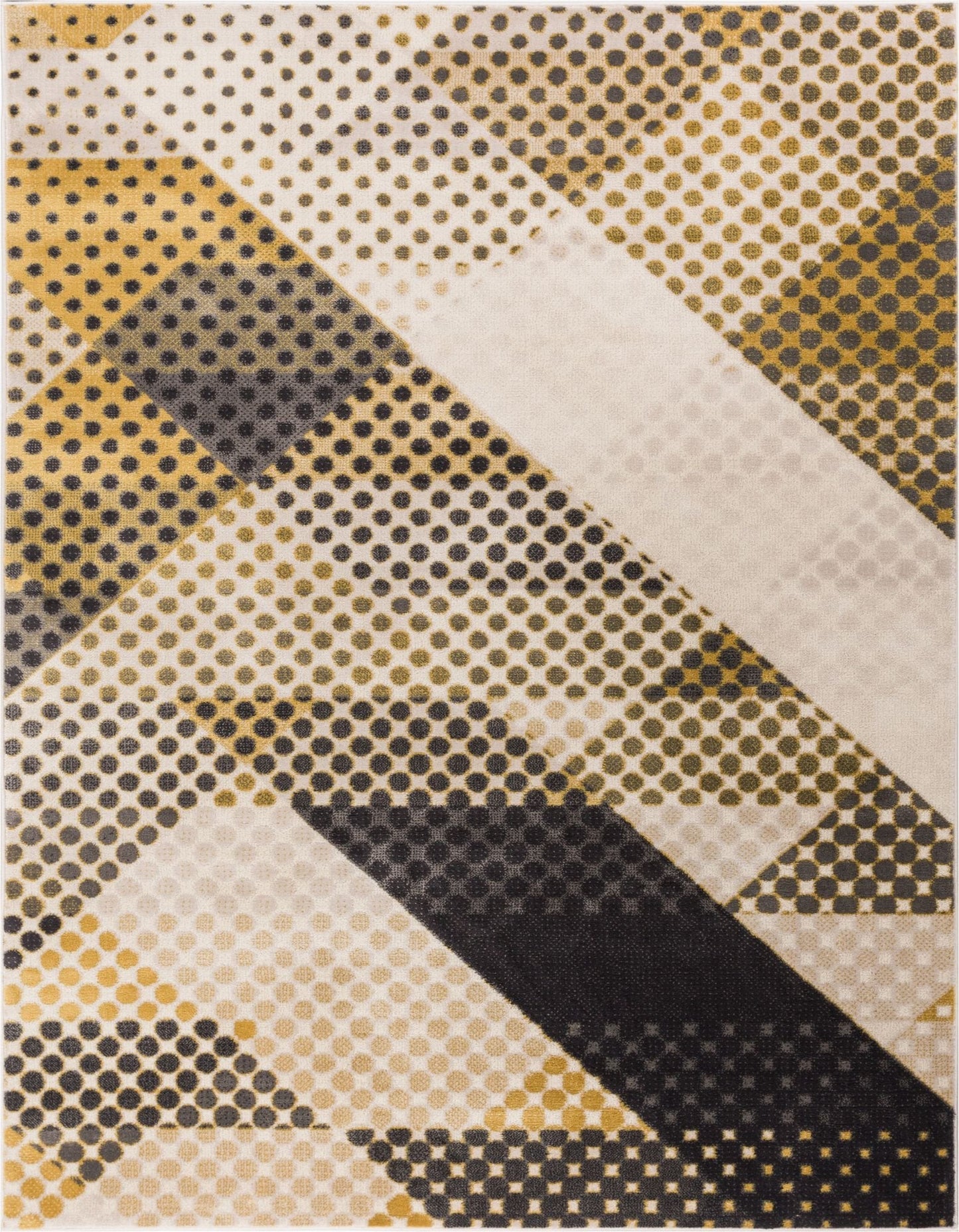 Abbey Yellow Mid-Century Modern Rug LO-41