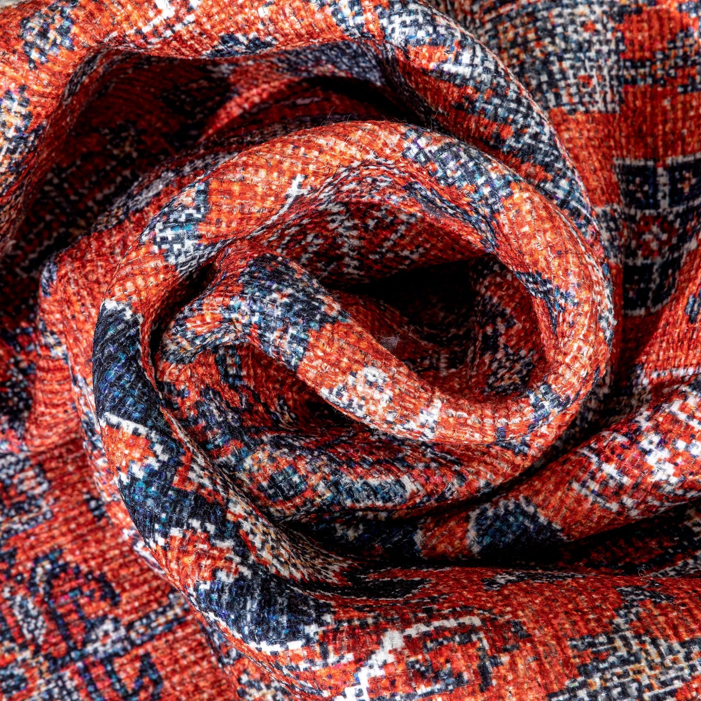 Daliah Machine Washable Vintage Persian Oriental Red Flat-Weave Rug LOT-240-