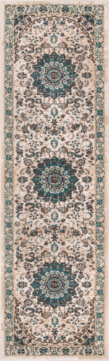 Mahal Beige Vintage Medallion Rug LX-52