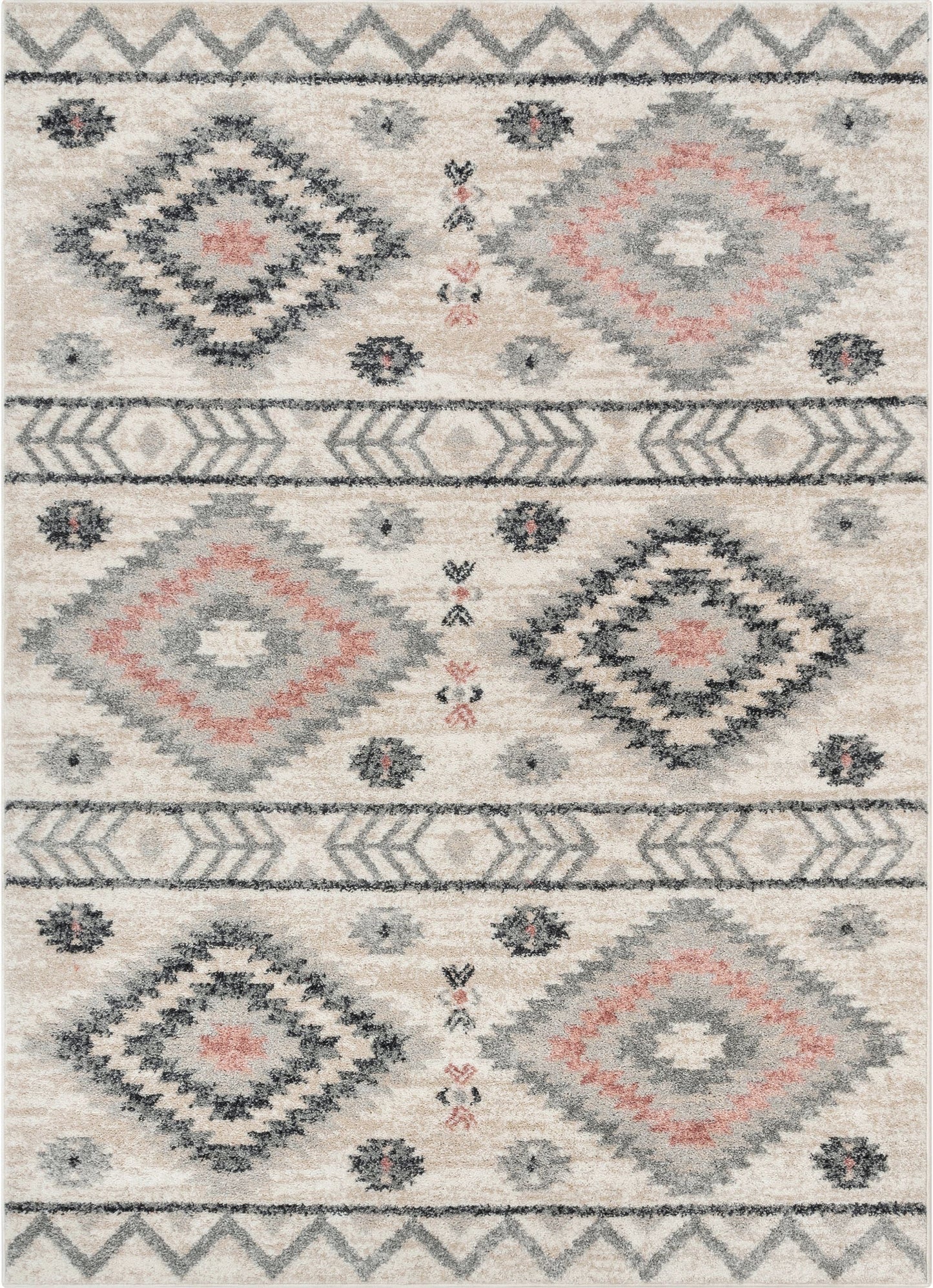 Prato Tribal Southwestern Geometric Pink Rug MA-19