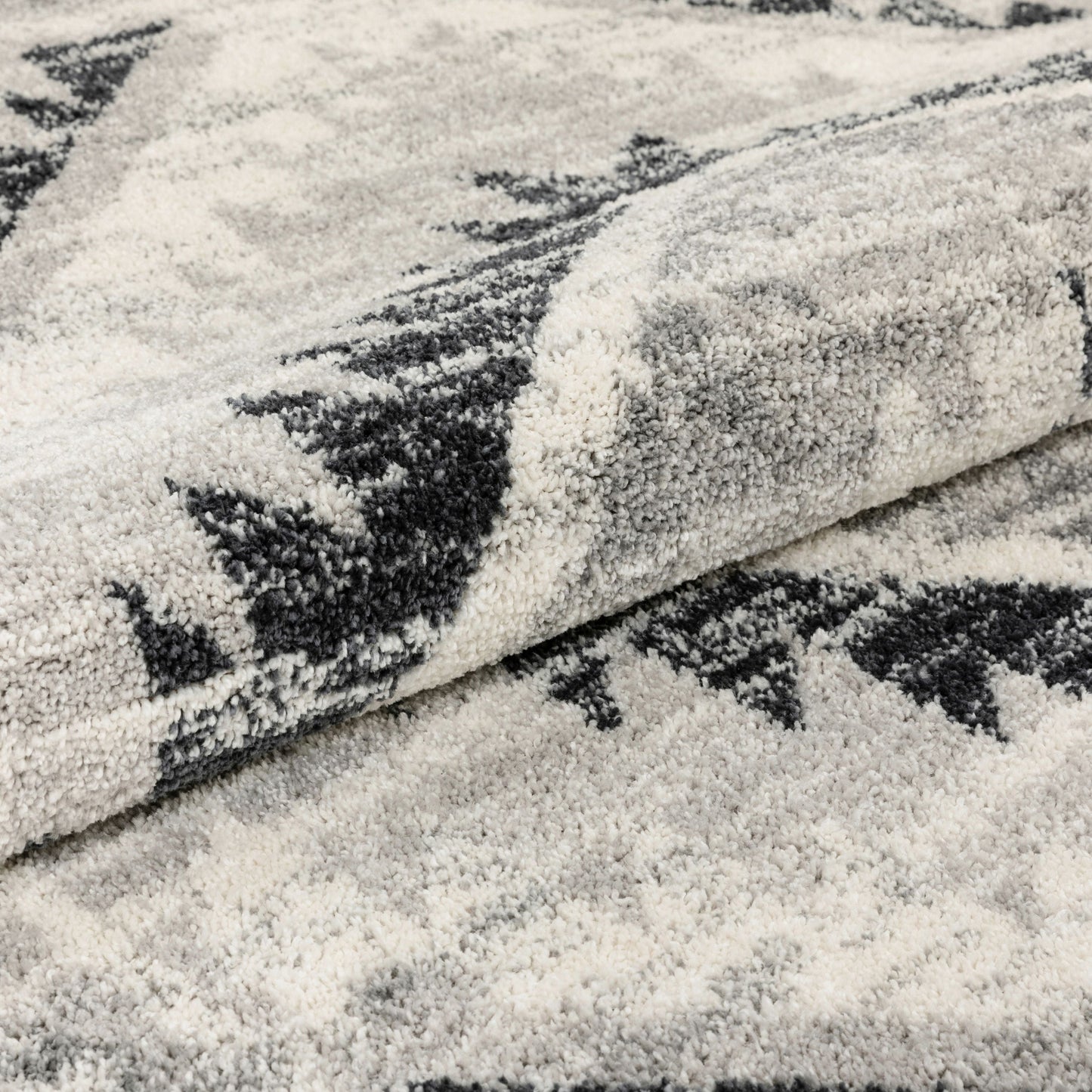 Pisa Aztec Tribal Southwestern Grey Rug MA-37