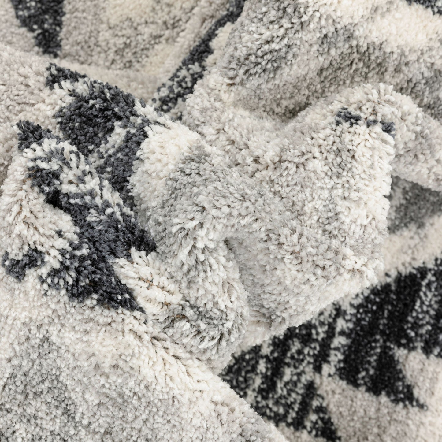 Pisa Aztec Tribal Southwestern Grey Rug MA-37