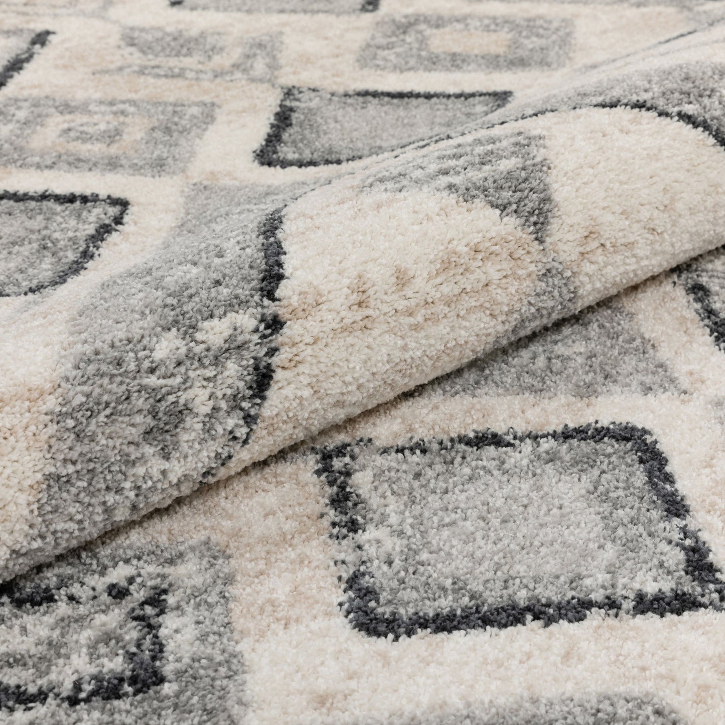 Asti Moroccan Diamond Pattern Beige Rug MA-42