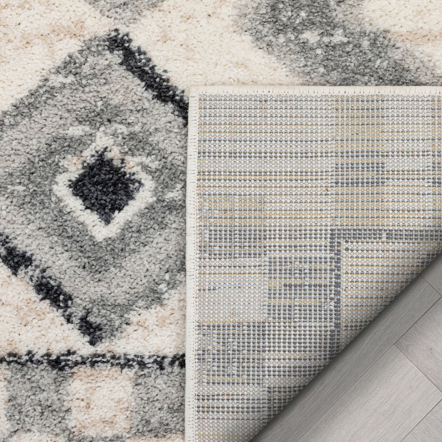 Asti Moroccan Diamond Pattern Beige Rug MA-42