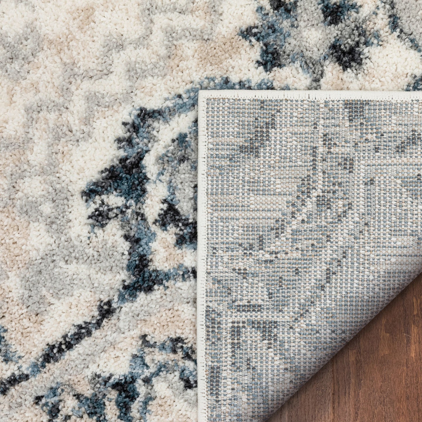 Carpi Vintage Bohemian Medallion Blue Rug MA-54