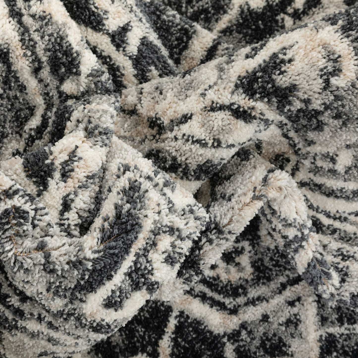 Carpi Vintage Bohemian Medallion Grey Rug MA-57