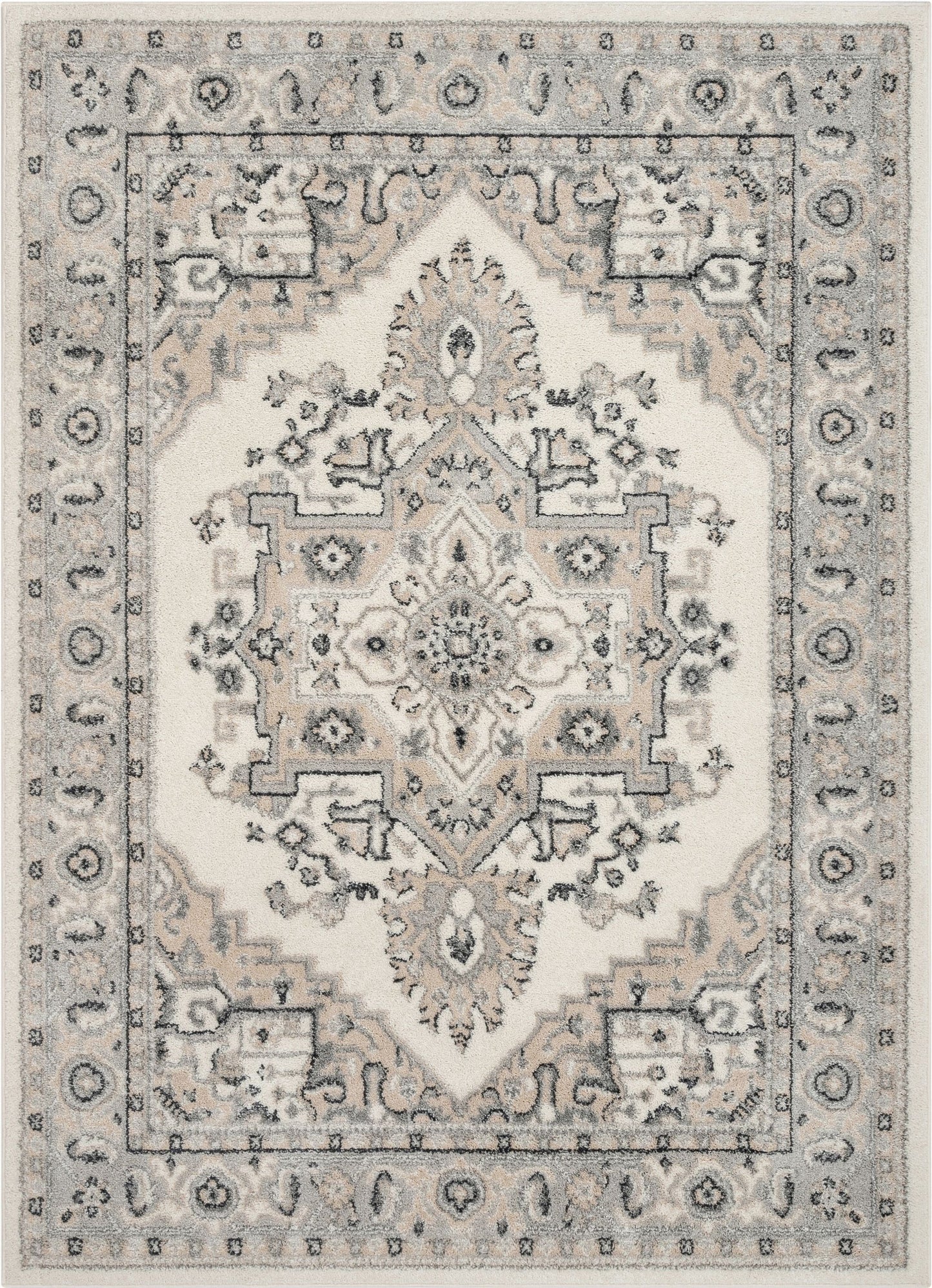 Scafa Vintage Medallion Oriental Beige Rug MA-62