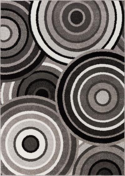 Ringo Grey Modern Geometric Rug MC-106