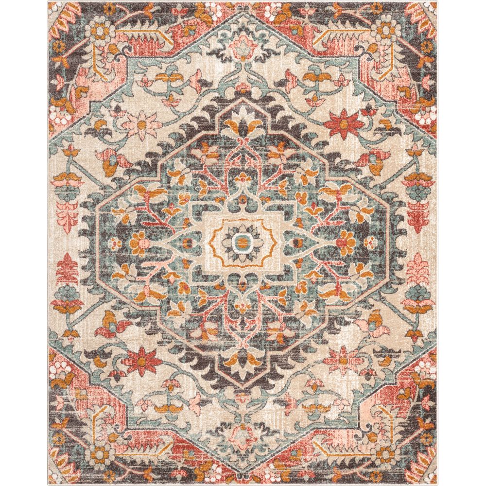 Gwendolyn Blush Bohemian Oriental Medallion Rug MC-199