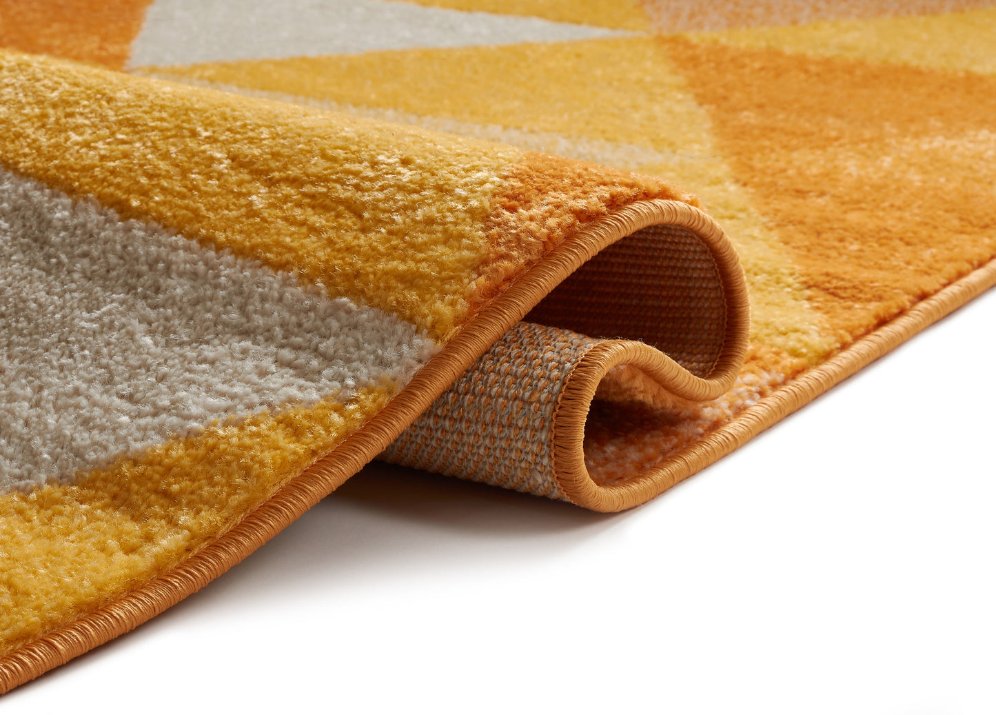 Alvin Orange Modern Geometric Rug MC-61