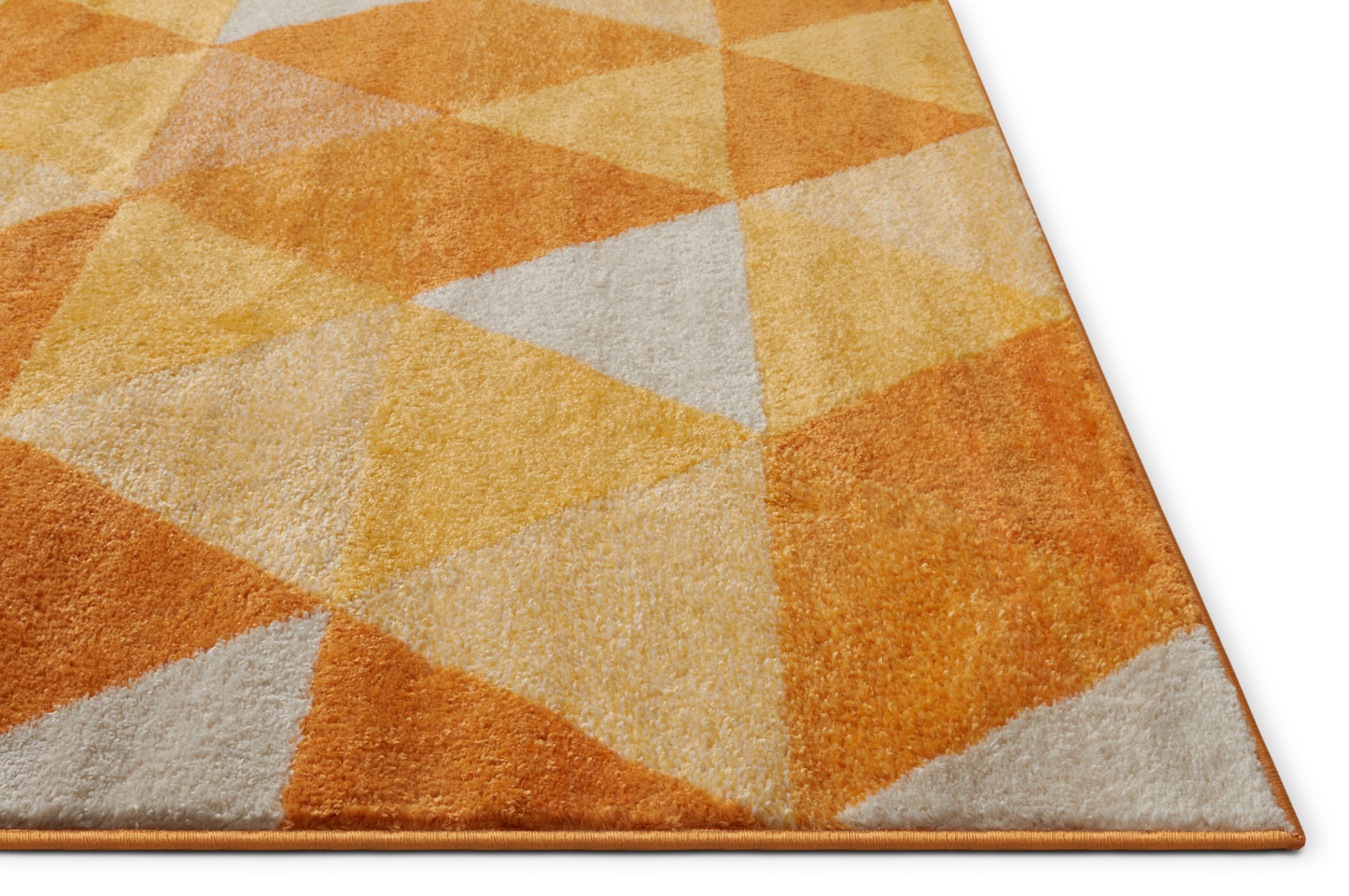 Alvin Orange Modern Geometric Rug MC-61