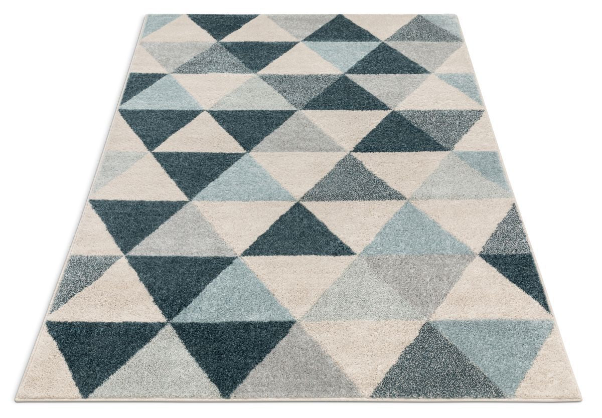 Alvin Dark Blue Modern Rug MC-64