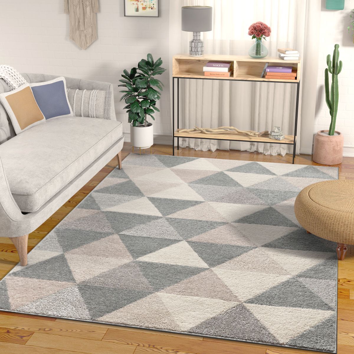 Alvin Grey Modern Rug MC-68