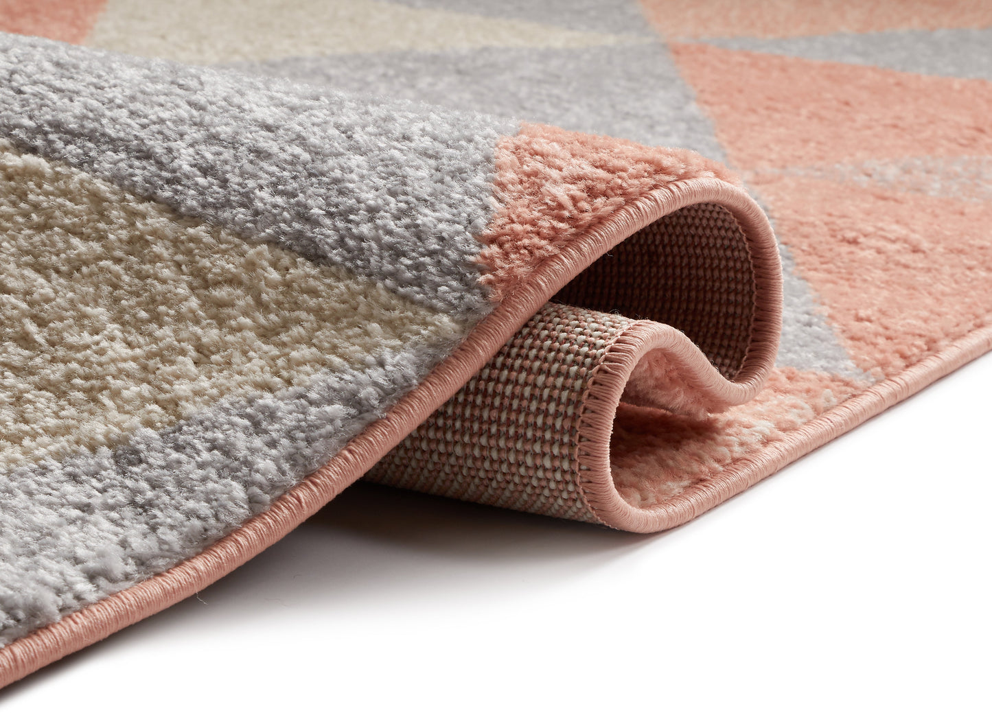 Alvin Blush Modern Geometric Rug MC-69