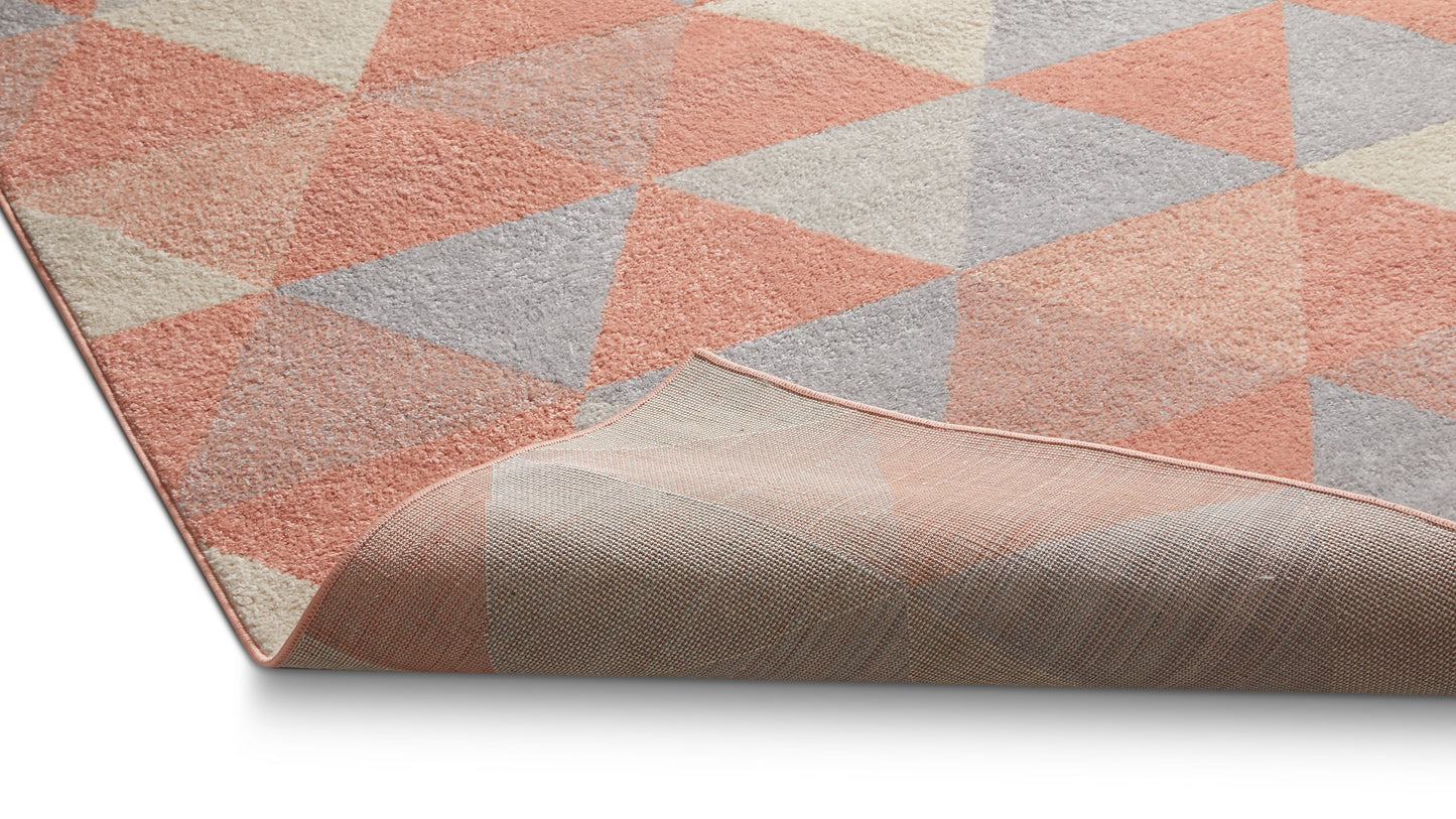 Alvin Blush Modern Geometric Rug MC-69